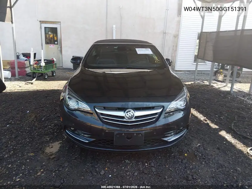 2016 Buick Cascada Premium VIN: W04WT3N50GG151391 Lot: 45521366