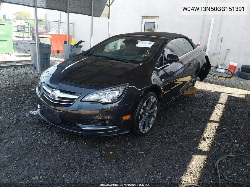 2016 Buick Cascada Premium VIN: W04WT3N50GG151391 Lot: 45521366