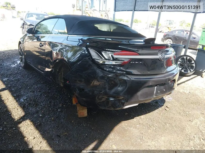 2016 Buick Cascada Premium VIN: W04WT3N50GG151391 Lot: 45521366