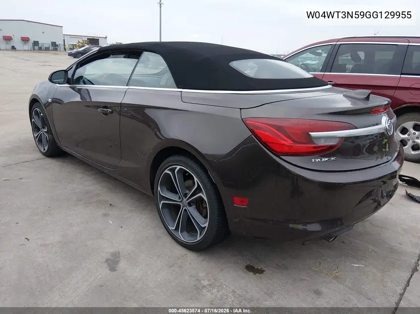 2016 Buick Cascada Premium VIN: W04WT3N59GG129955 Lot: 45623574