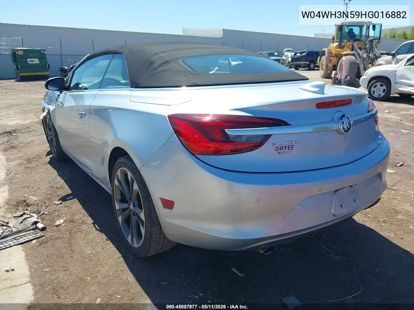 2017 Buick Cascada Premium VIN: W04WH3N59HG016882 Lot: 45087977