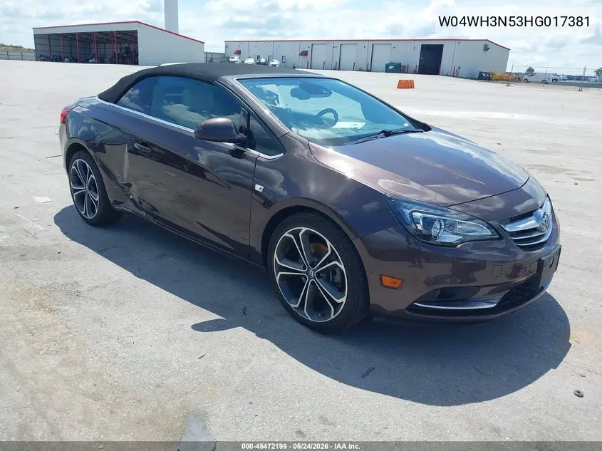 2017 Buick Cascada Premium VIN: W04WH3N53HG017381 Lot: 45472199