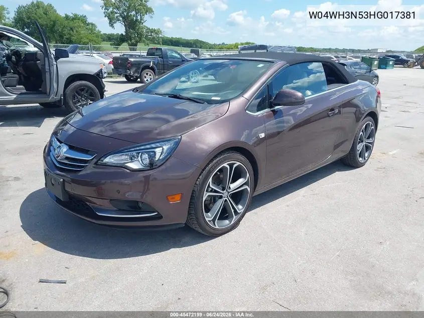 2017 Buick Cascada Premium VIN: W04WH3N53HG017381 Lot: 45472199