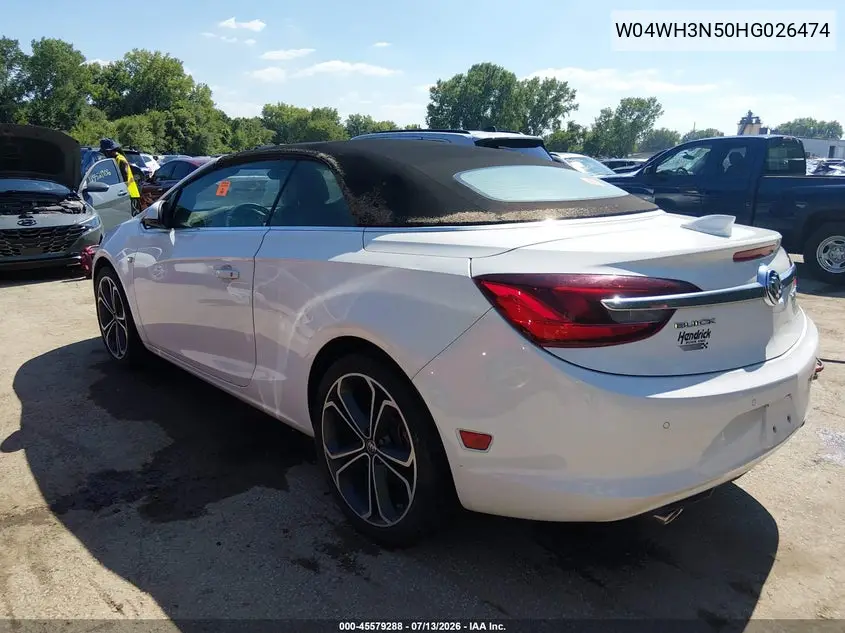 2017 Buick Cascada Premium VIN: W04WH3N50HG026474 Lot: 45579288