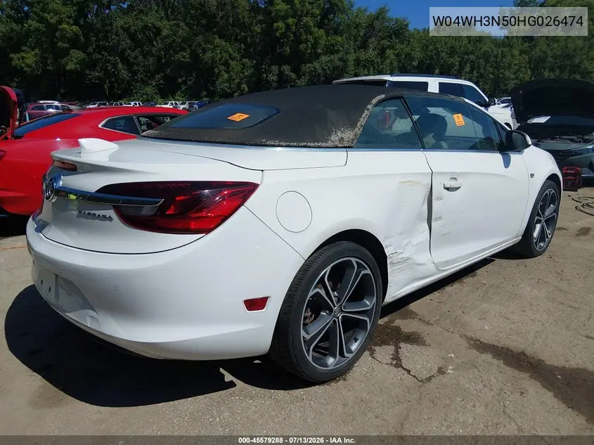 2017 Buick Cascada Premium VIN: W04WH3N50HG026474 Lot: 45579288