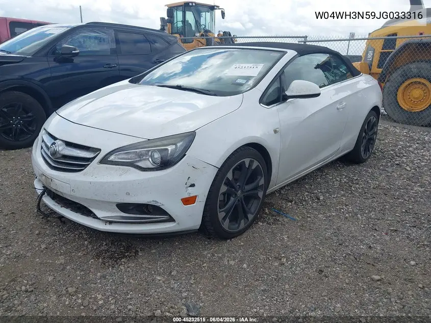 2018 Buick Cascada Premium VIN: W04WH3N59JG033316 Lot: 45232515