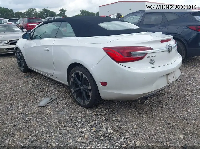 2018 Buick Cascada Premium VIN: W04WH3N59JG033316 Lot: 45232515
