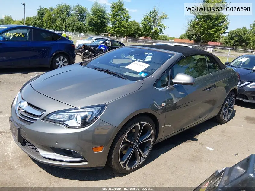 2018 Buick Cascada Premium VIN: W04WH3N53JG026698 Lot: 45370001