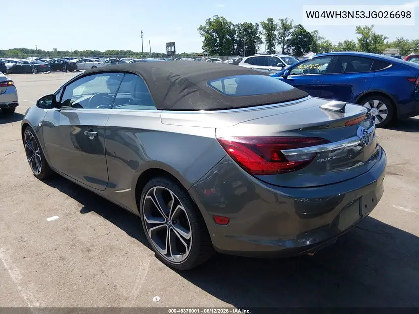 2018 Buick Cascada Premium VIN: W04WH3N53JG026698 Lot: 45370001
