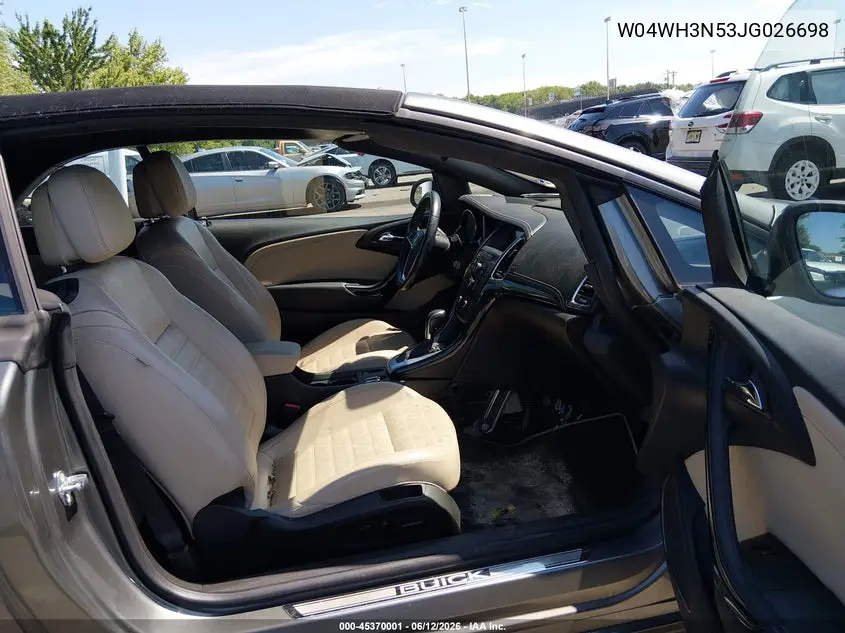 2018 Buick Cascada Premium VIN: W04WH3N53JG026698 Lot: 45370001