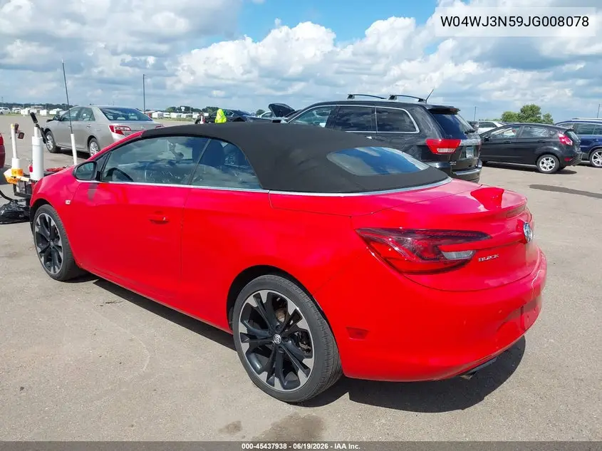 2018 Buick Cascada Sport Touring VIN: W04WJ3N59JG008078 Lot: 45437938