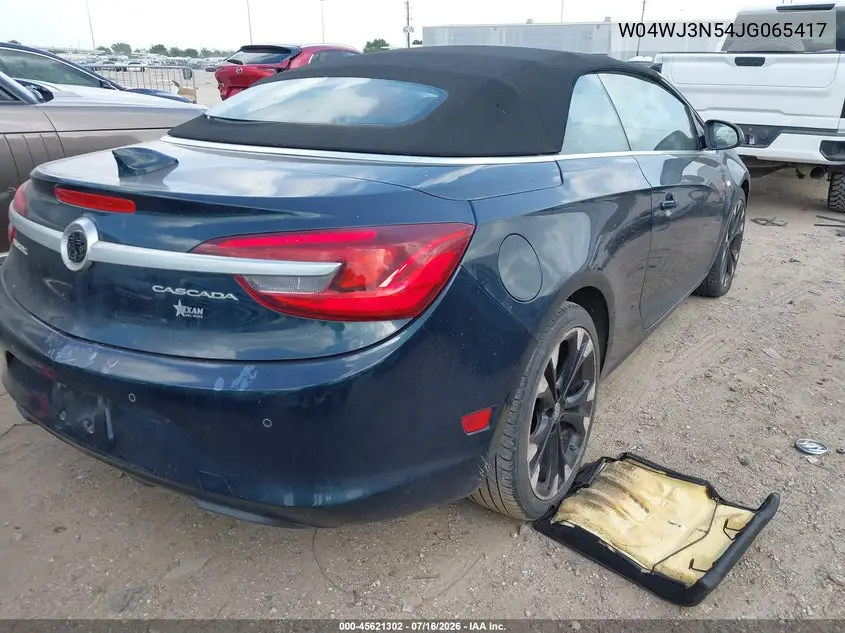 2018 Buick Cascada Sport Touring VIN: W04WJ3N54JG065417 Lot: 45621302