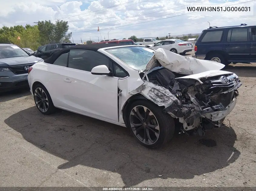 2018 Buick Cascada Premium VIN: W04WH3N51JG006031 Lot: 45656320