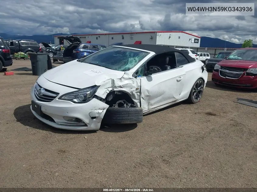 2019 Buick Cascada Premium VIN: W04WH3N59KG343936 Lot: 45122871
