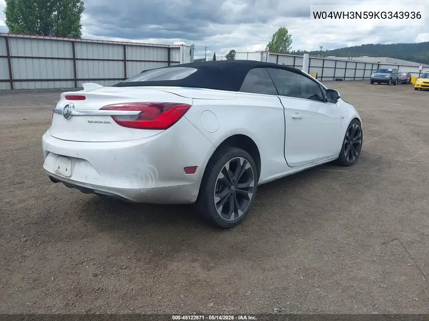 2019 Buick Cascada Premium VIN: W04WH3N59KG343936 Lot: 45122871