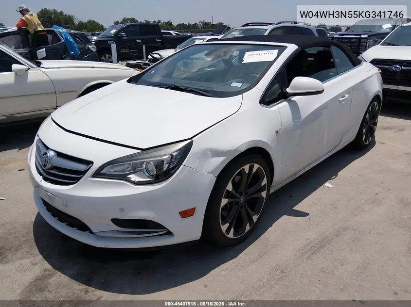 2019 Buick Cascada Premium VIN: W04WH3N55KG341746 Lot: 45407916