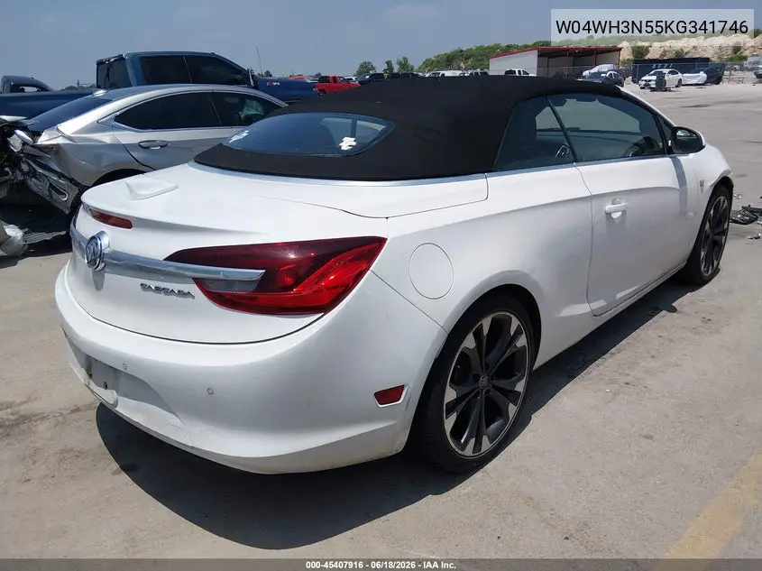 2019 Buick Cascada Premium VIN: W04WH3N55KG341746 Lot: 45407916