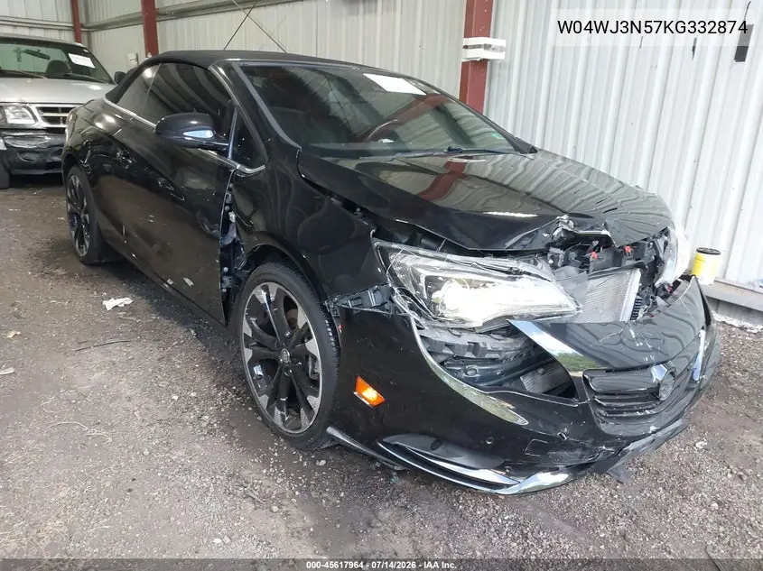 2019 Buick Cascada Sport Touring VIN: W04WJ3N57KG332874 Lot: 45617964
