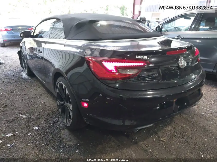 2019 Buick Cascada Sport Touring VIN: W04WJ3N57KG332874 Lot: 45617964