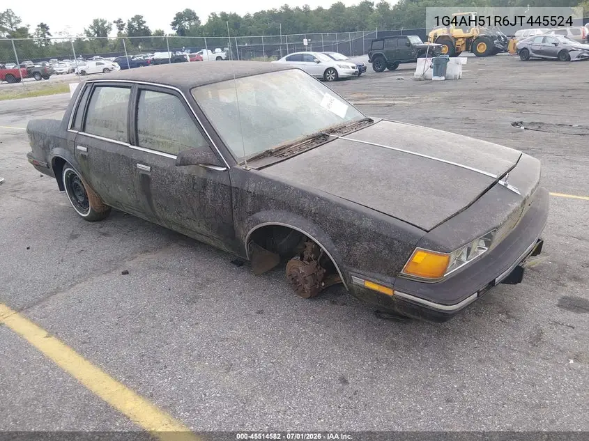 1988 Buick Century Custom VIN: 1G4AH51R6JT445524 Lot: 45514582