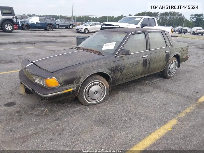 1988 Buick Century Custom VIN: 1G4AH51R6JT445524 Lot: 45514582