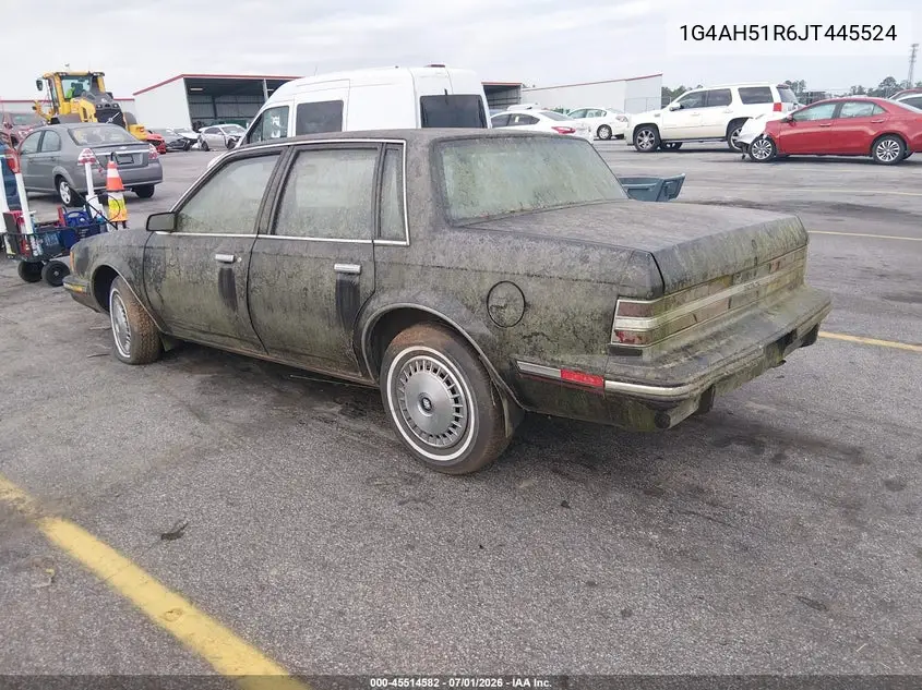 1988 Buick Century Custom VIN: 1G4AH51R6JT445524 Lot: 45514582