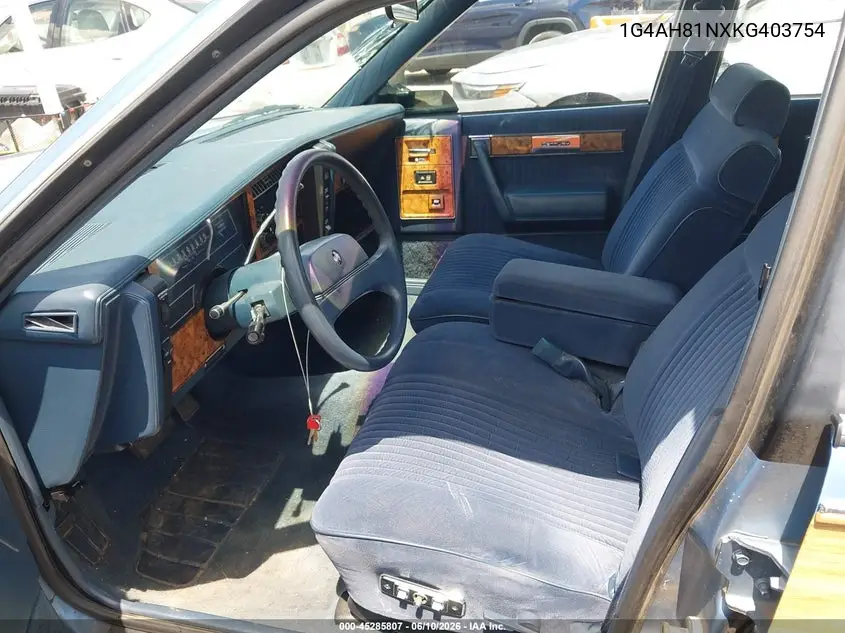 1989 Buick Century Custom VIN: 1G4AH81NXKG403754 Lot: 45285807