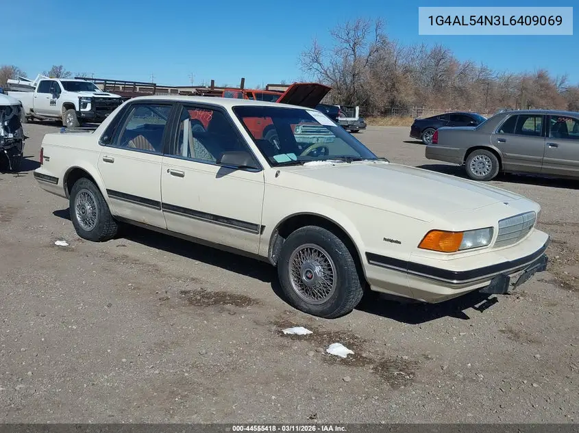 1990 Buick Century Limited VIN: 1G4AL54N3L6409069 Lot: 44555418