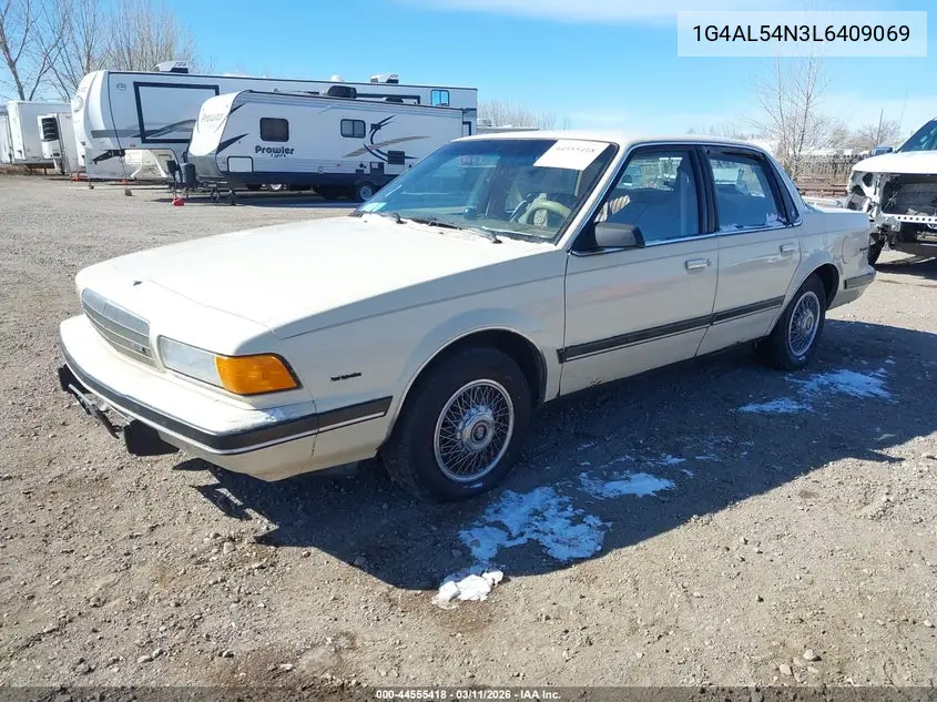 1990 Buick Century Limited VIN: 1G4AL54N3L6409069 Lot: 44555418
