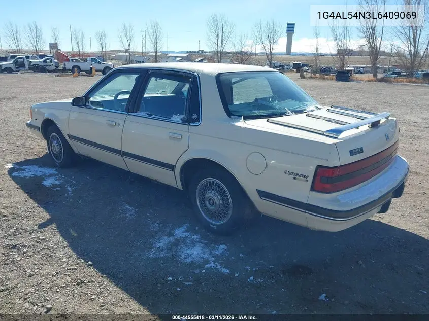 1990 Buick Century Limited VIN: 1G4AL54N3L6409069 Lot: 44555418
