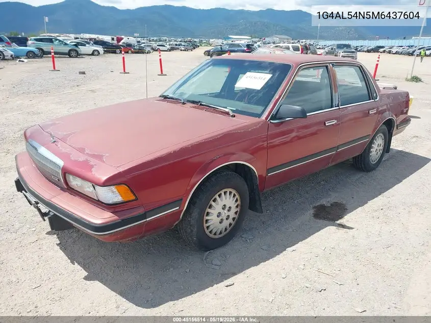 1991 Buick Century Limited VIN: 1G4AL54N5M6437604 Lot: 45156514