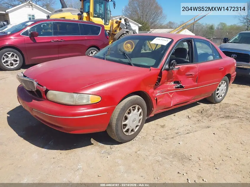 1998 Buick Century Custom VIN: 2G4WS52MXW1472314 Lot: 44634161