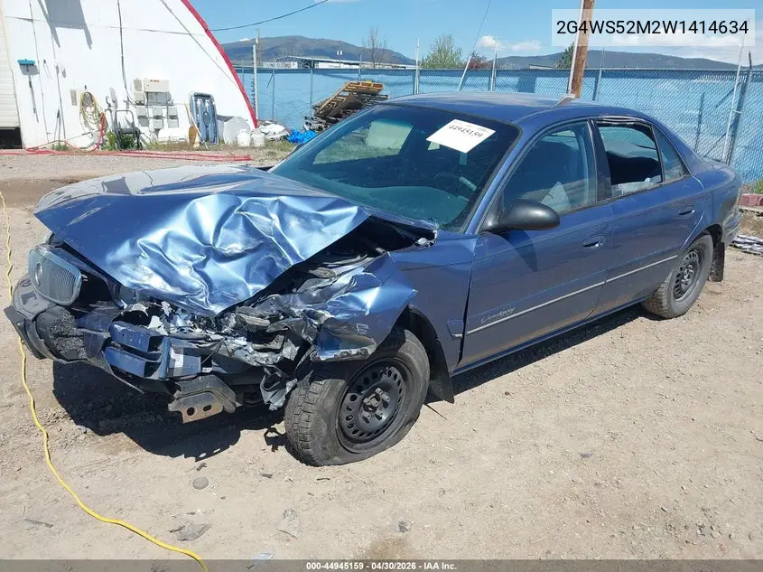 1998 Buick Century Custom VIN: 2G4WS52M2W1414634 Lot: 44945159