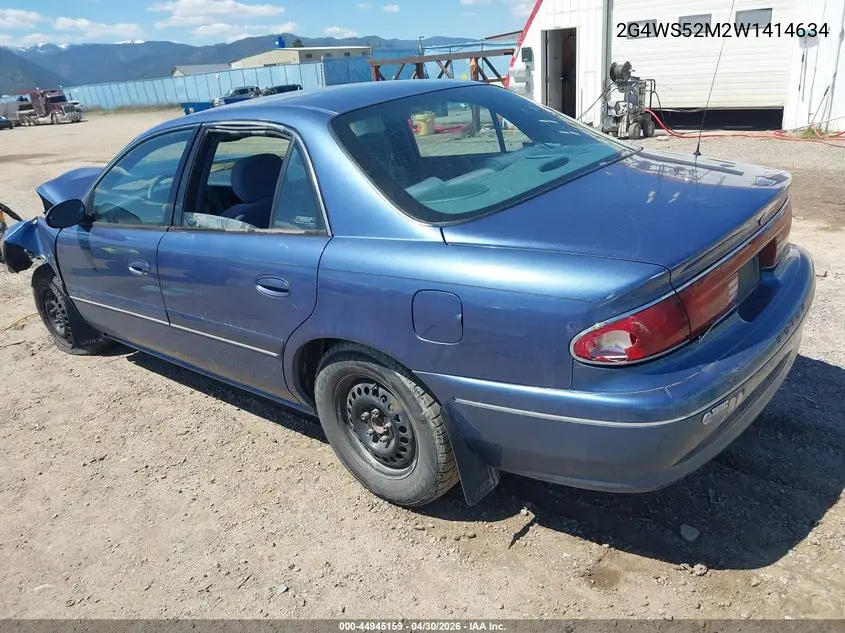 1998 Buick Century Custom VIN: 2G4WS52M2W1414634 Lot: 44945159