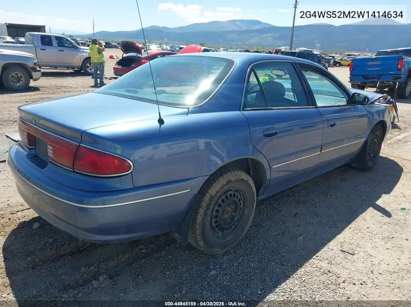 1998 Buick Century Custom VIN: 2G4WS52M2W1414634 Lot: 44945159
