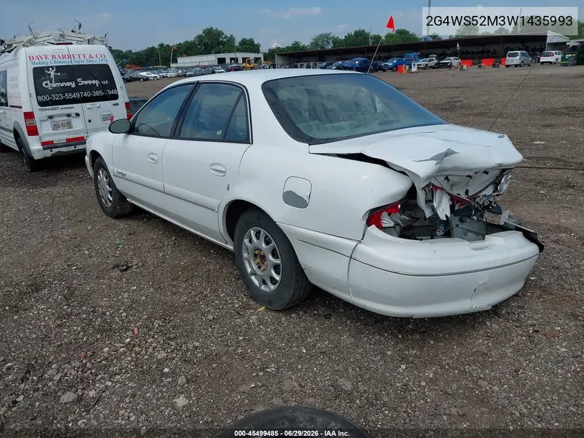 1998 Buick Century Custom VIN: 2G4WS52M3W1435993 Lot: 45499485