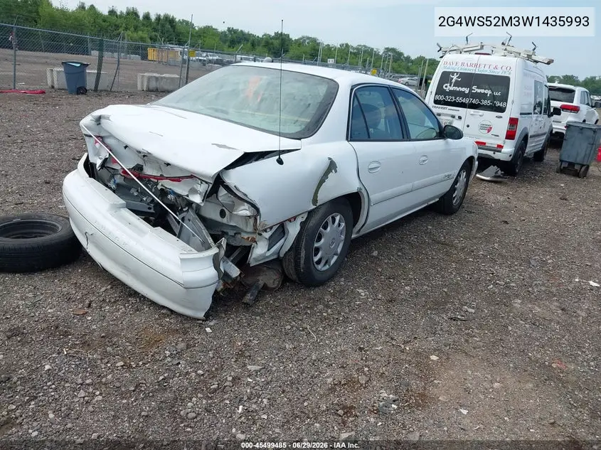 1998 Buick Century Custom VIN: 2G4WS52M3W1435993 Lot: 45499485