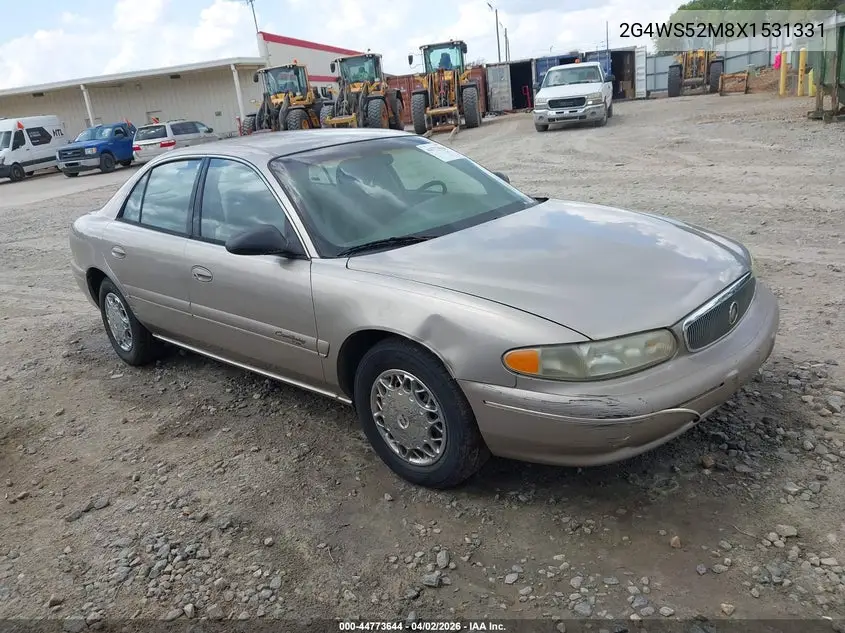 1999 Buick Century Custom VIN: 2G4WS52M8X1531331 Lot: 44773644