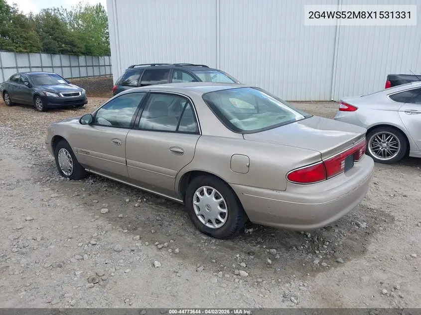 1999 Buick Century Custom VIN: 2G4WS52M8X1531331 Lot: 44773644