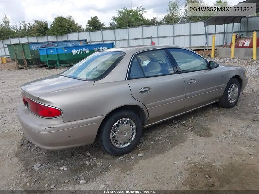 1999 Buick Century Custom VIN: 2G4WS52M8X1531331 Lot: 44773644