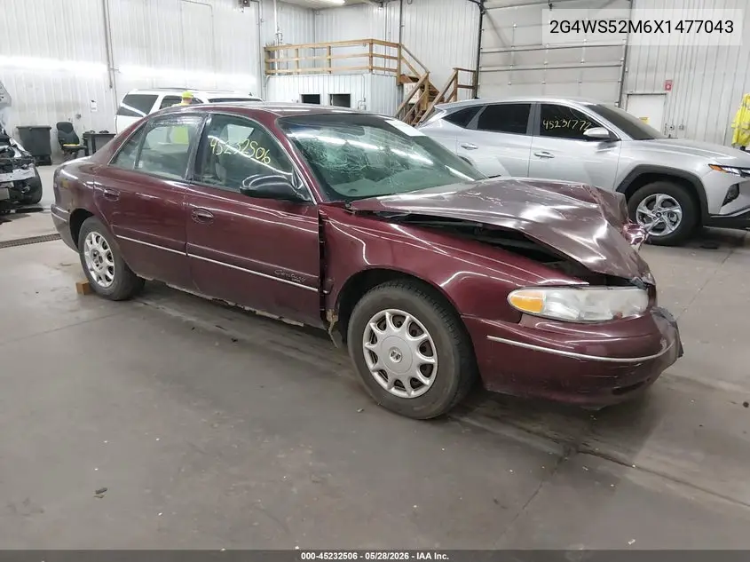 1999 Buick Century Custom VIN: 2G4WS52M6X1477043 Lot: 45232506