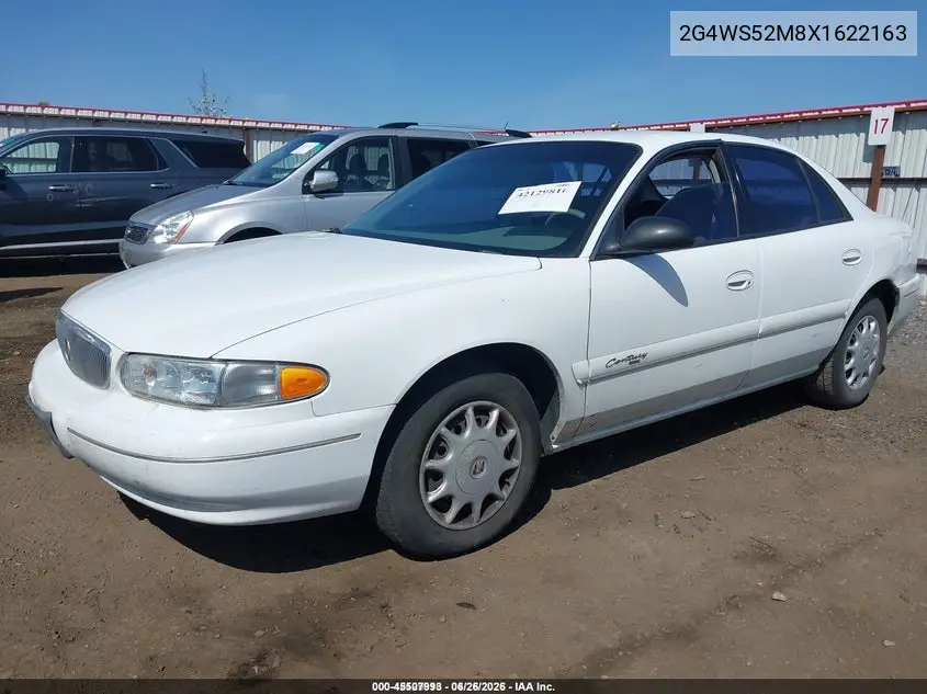 1999 Buick Century Custom VIN: 2G4WS52M8X1622163 Lot: 45507993