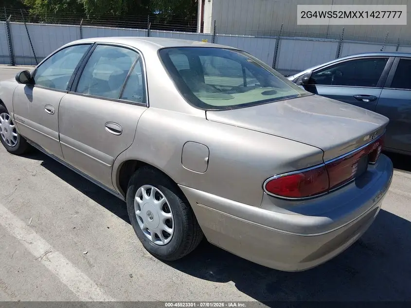 1999 Buick Century Custom VIN: 2G4WS52MXX1427777 Lot: 45523301