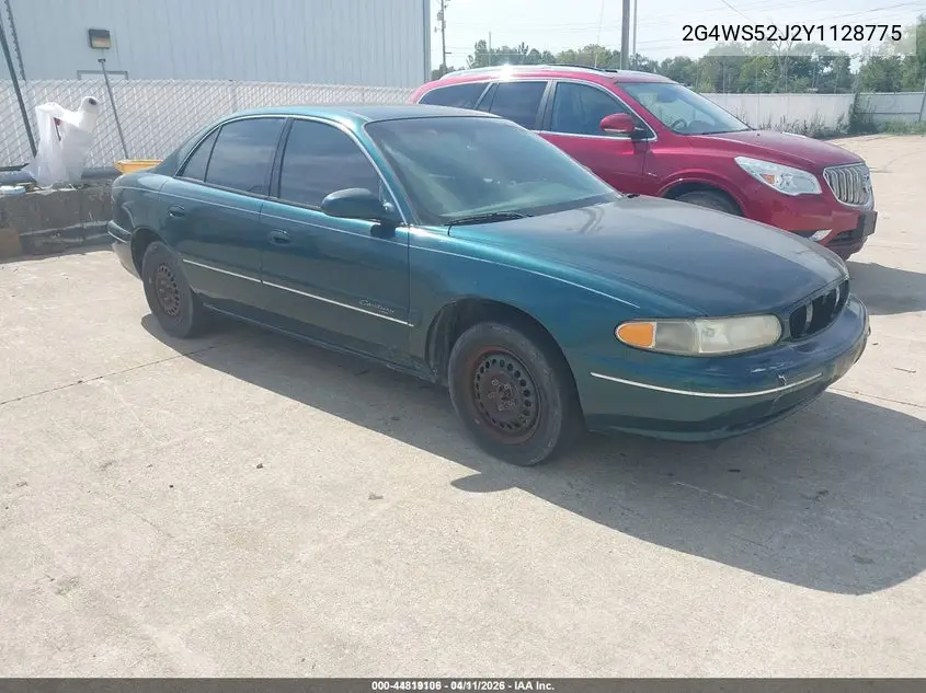 2000 Buick Century Custom VIN: 2G4WS52J2Y1128775 Lot: 44819106