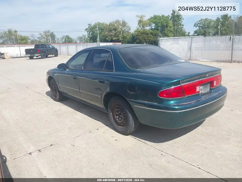 2000 Buick Century Custom VIN: 2G4WS52J2Y1128775 Lot: 44819106