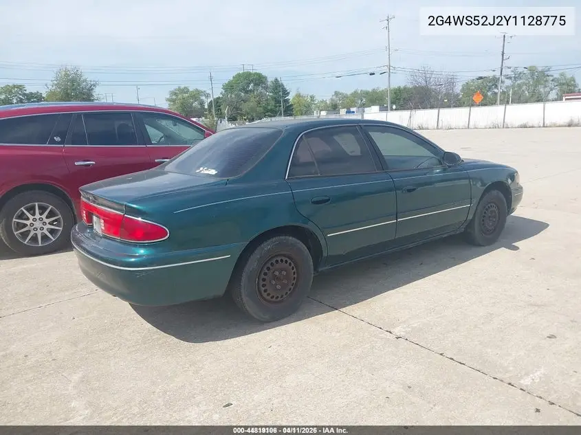 2000 Buick Century Custom VIN: 2G4WS52J2Y1128775 Lot: 44819106