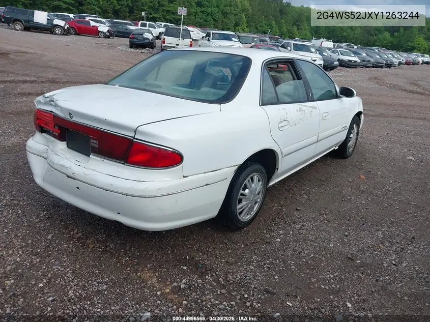 2000 Buick Century Custom VIN: 2G4WS52JXY1263244 Lot: 44996566