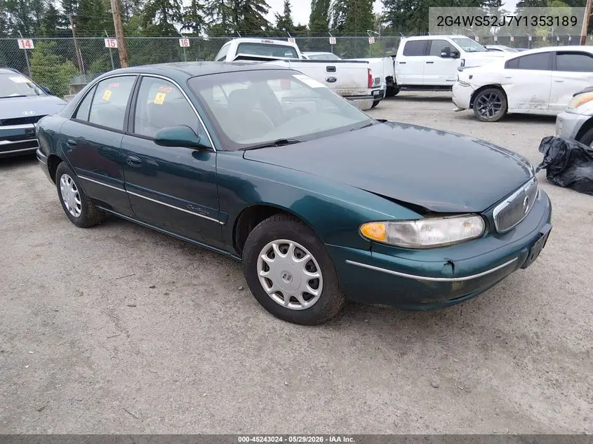 2000 Buick Century Custom VIN: 2G4WS52J7Y1353189 Lot: 45243024