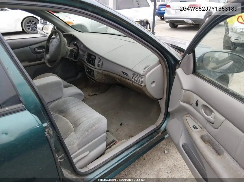2000 Buick Century Custom VIN: 2G4WS52J7Y1353189 Lot: 45243024