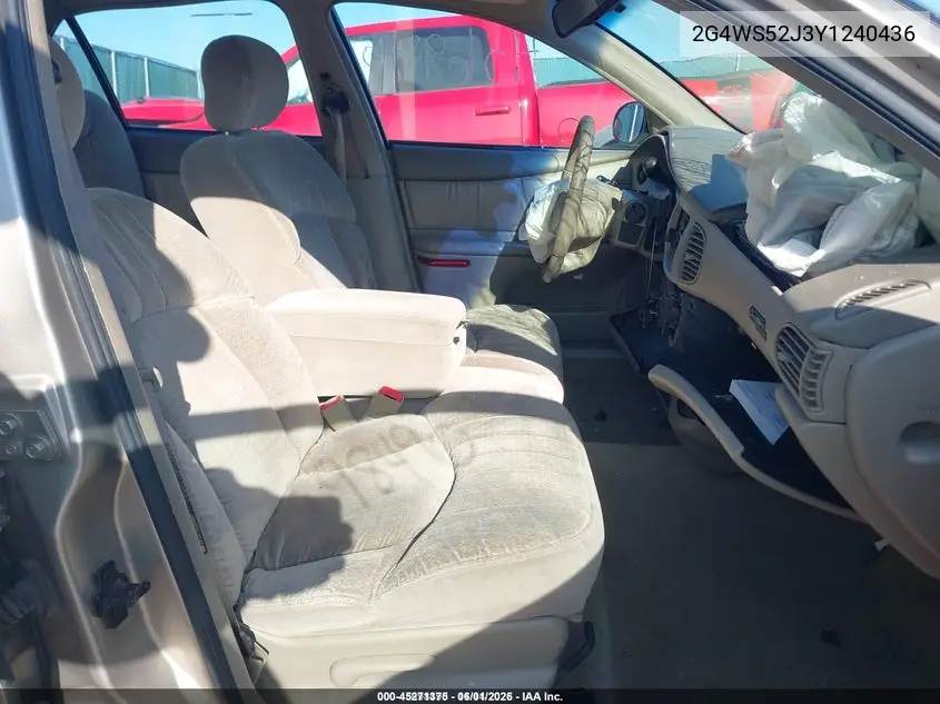 2000 Buick Century Custom VIN: 2G4WS52J3Y1240436 Lot: 45271375